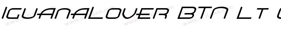 IguanaLover BTN Lt Oblique字体转换